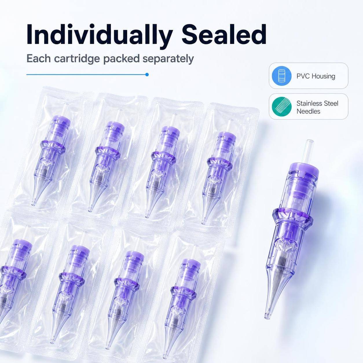Round Liner 0.30mm 1001RL Tattoo Needle Cartridges 20PCs/Box